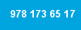 978 173 65 17 978 173 65 17